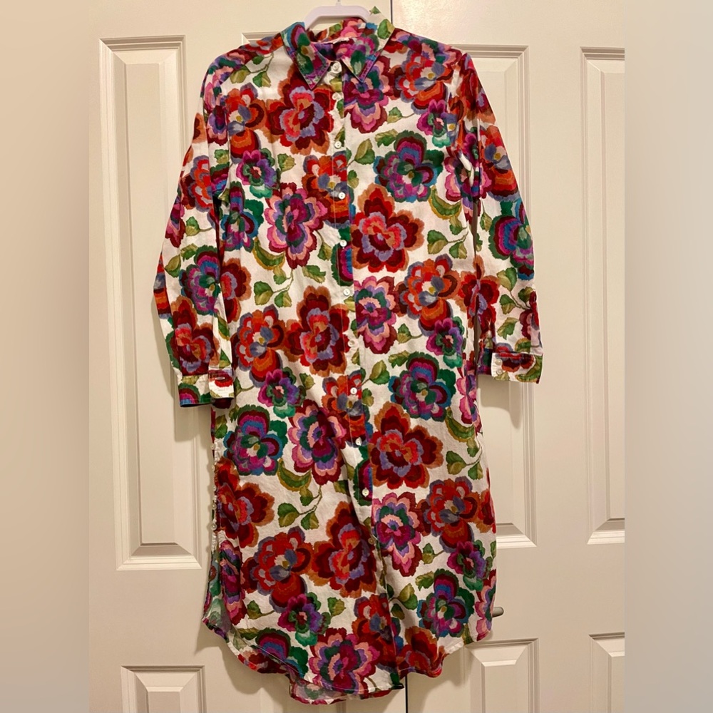 Johnny Was - Calanthe Floral Cotton Shirtdress